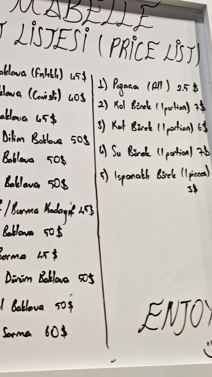 Mabelle Baklava Menu - Image 5